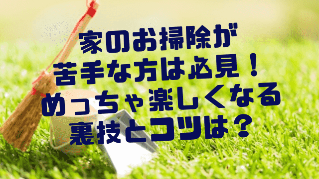 家のお掃除が苦手な方は必見 めっちゃ楽しくなる裏技とコツは 一家danラン